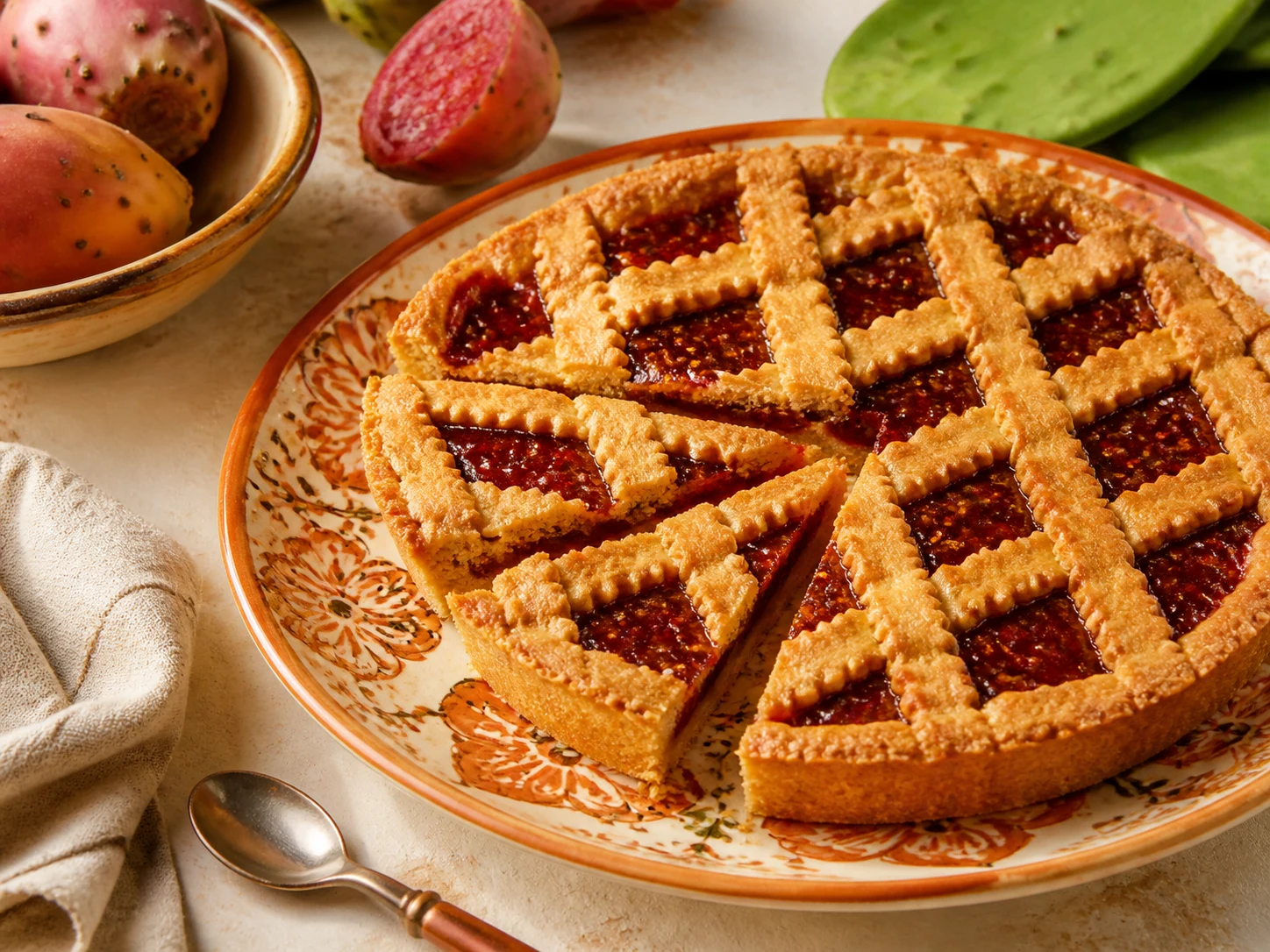 Crostata con Confettura extra di fichi d’India