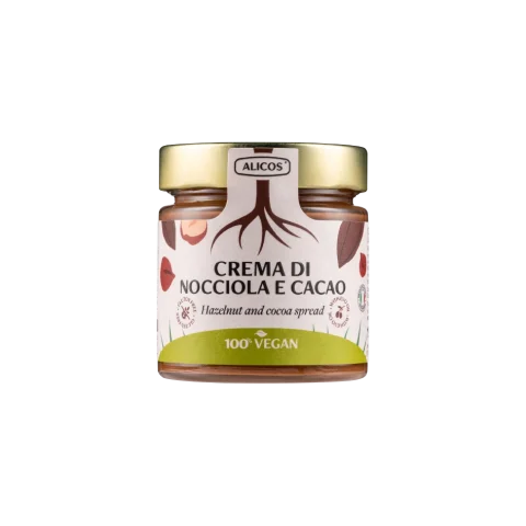 Crema di nocciola e cacao vegana